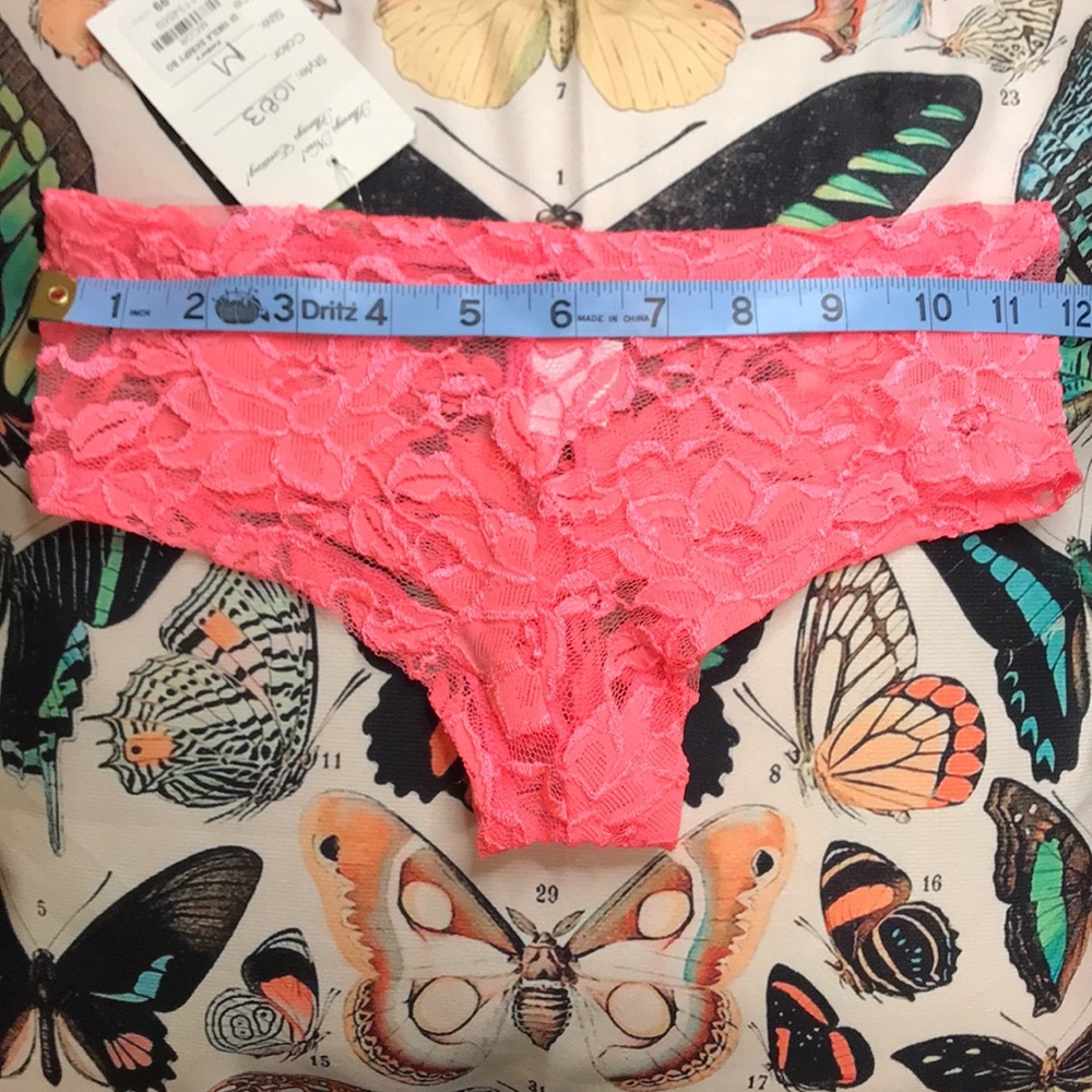 Delicate Illusions. Lacy. Shiny. Coral color intimate set. Lingerie - Picture 2 of 8